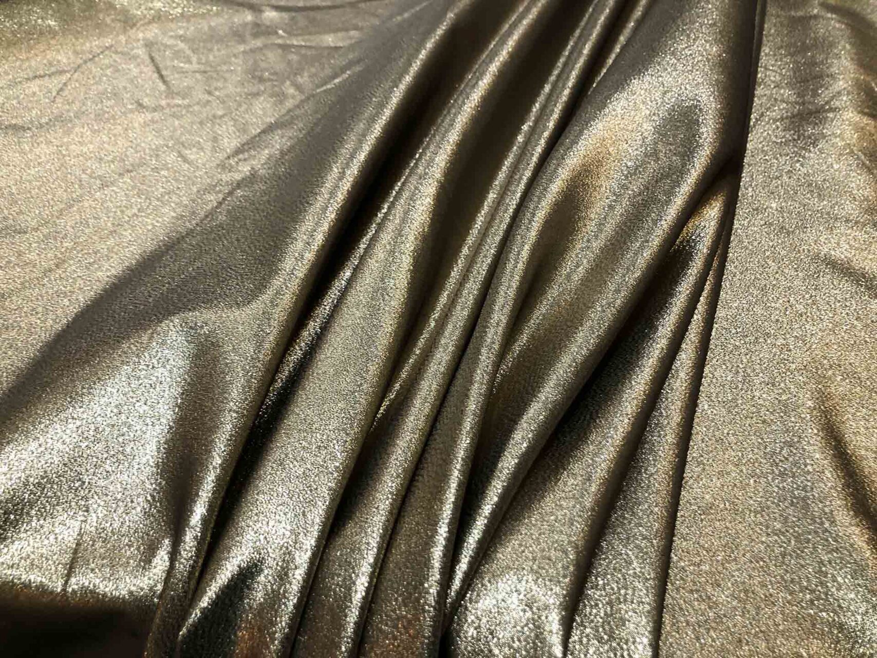 Gold Lurex Suiting - Gold on Black fabric, image 2 of 5