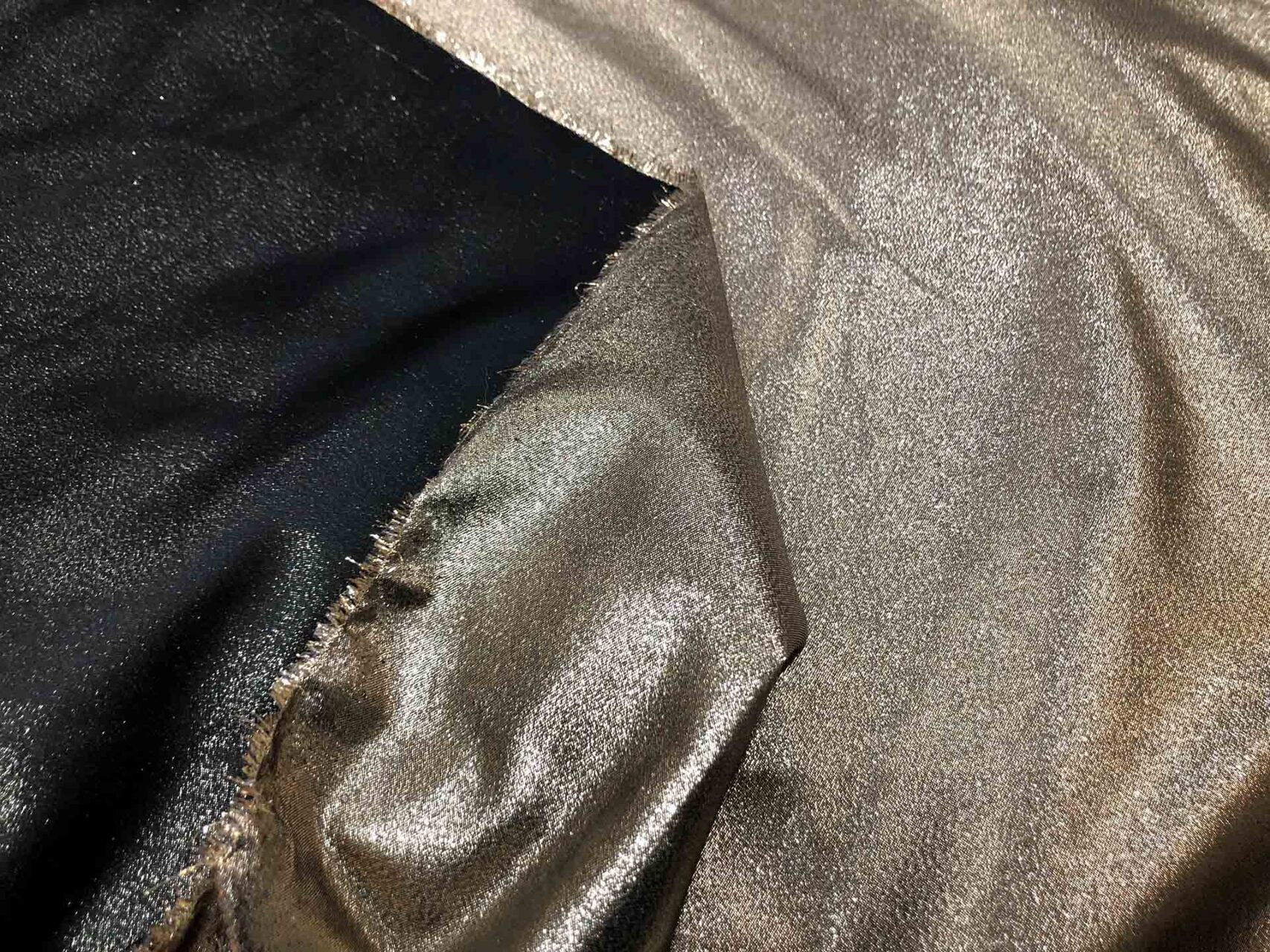 Gold Lurex Suiting - Gold on Black fabric, image 4 of 5