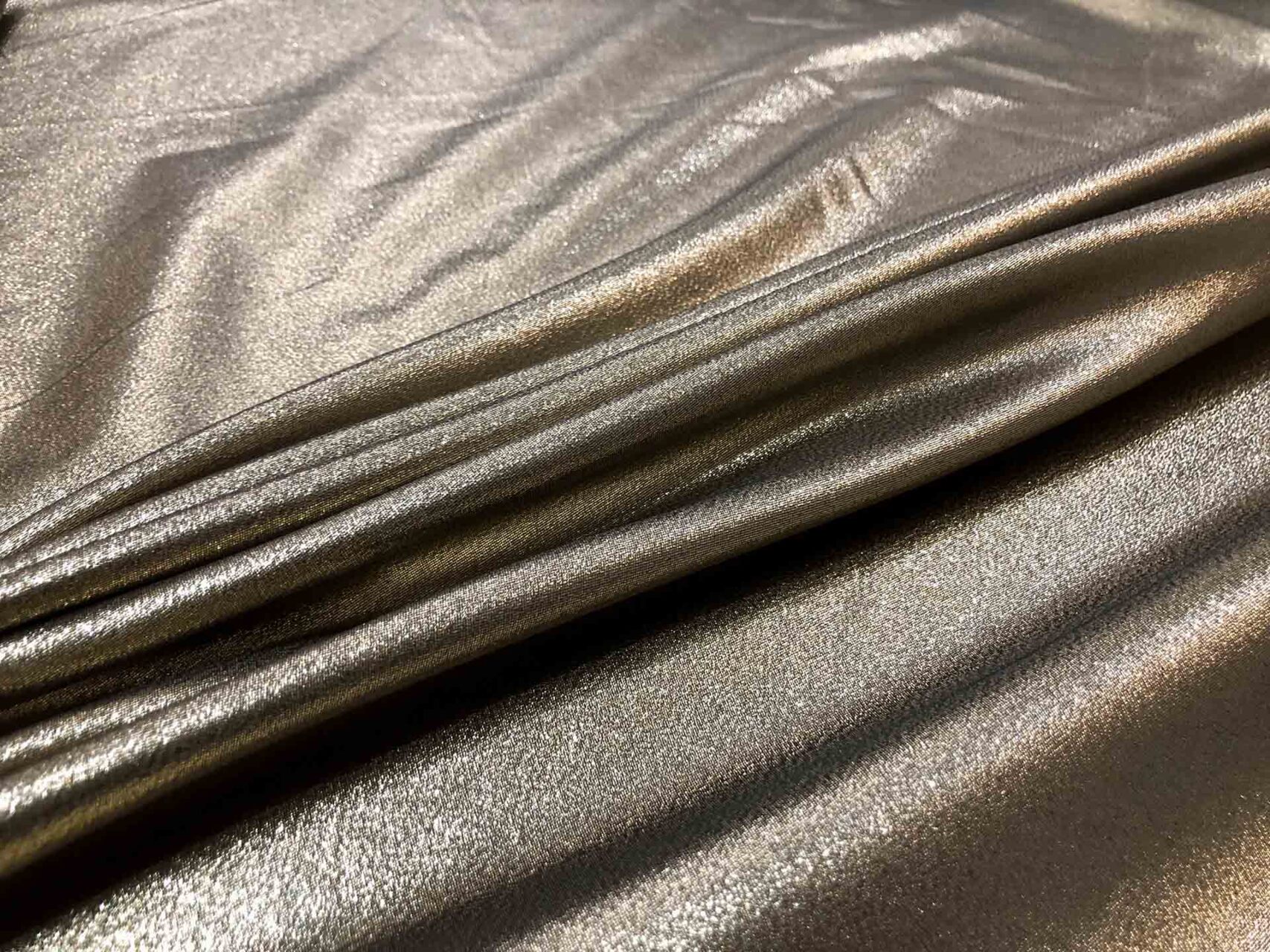 Gold Lurex Suiting - Gold on Black fabric, image 5 of 5