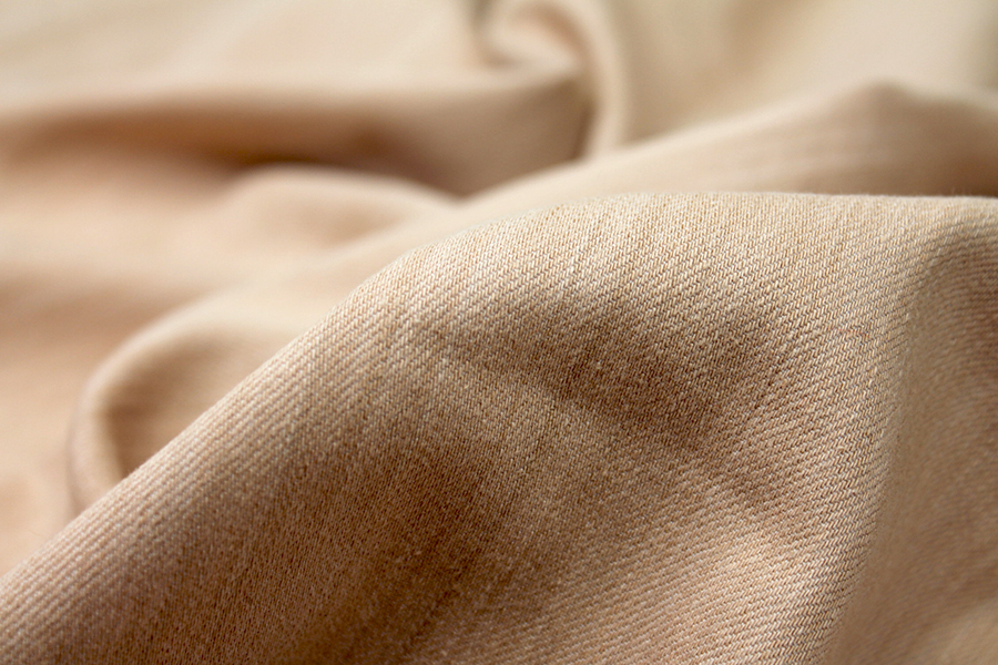 European Stretch Denim - Nude fabric