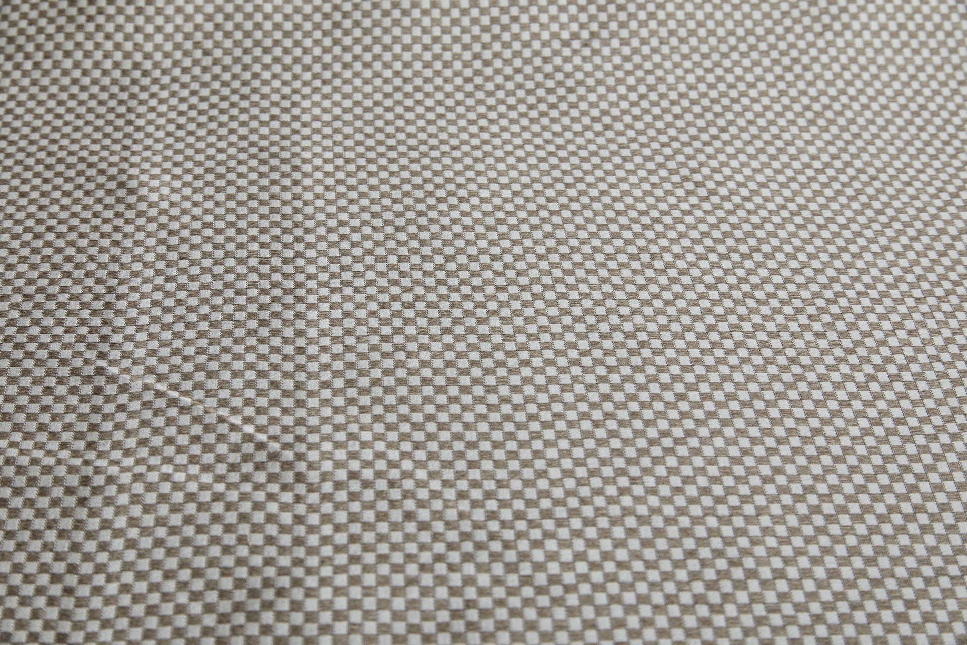 Ivory and Gold Small Check Brocade fabric, image 2 of 8