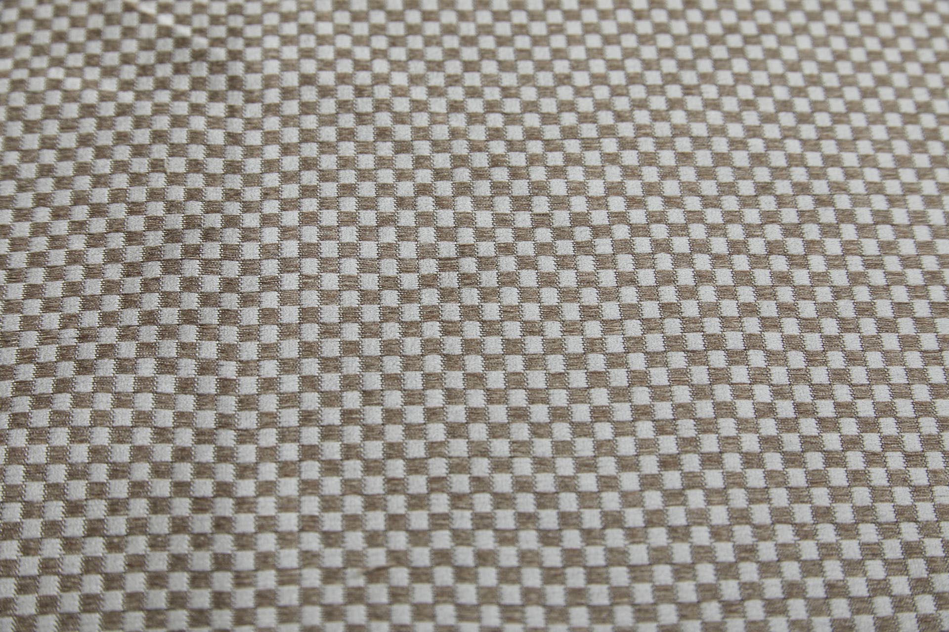 Ivory and Gold Small Check Brocade fabric, image 3 of 8