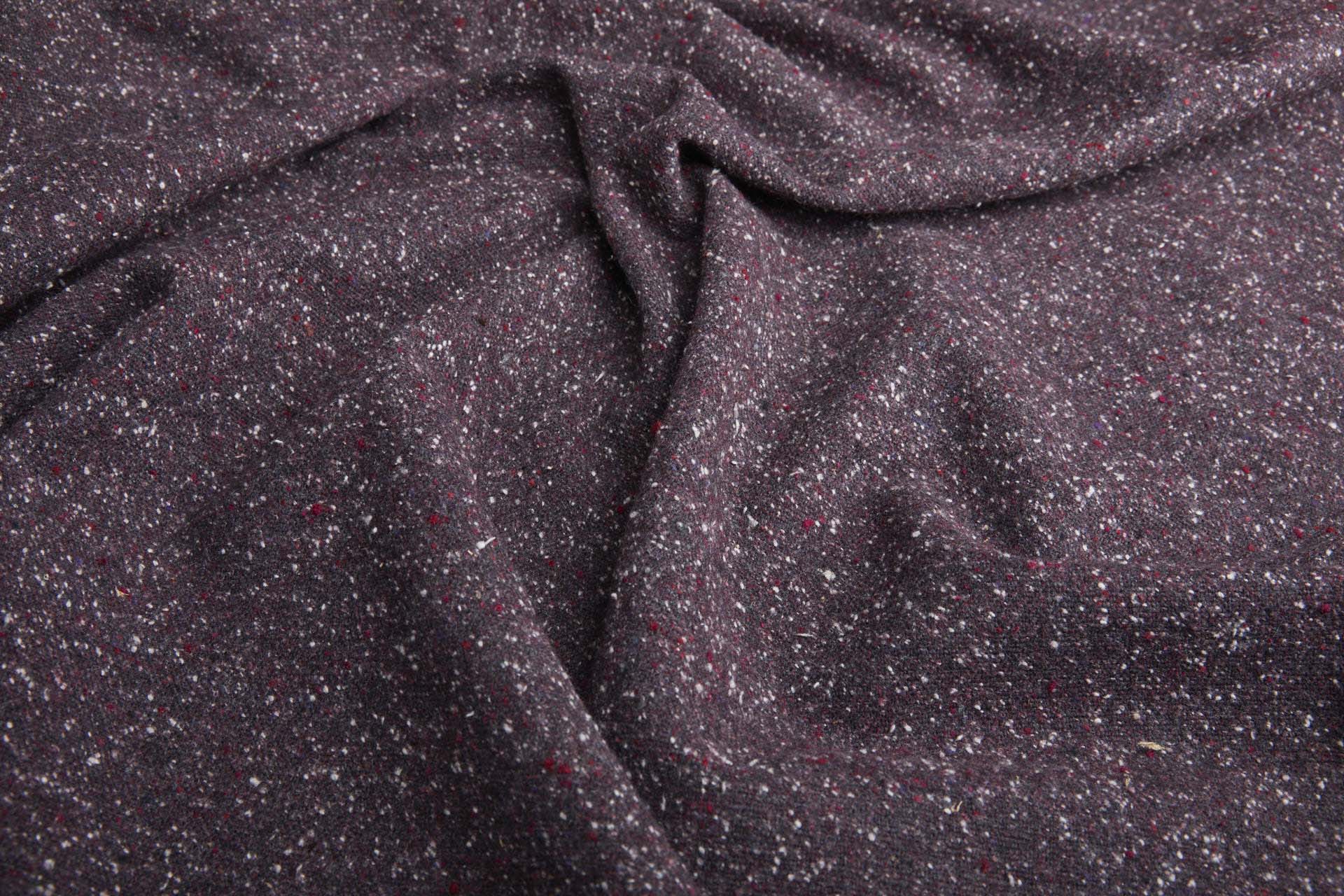 Wool Mix Tweed - Plum / Pink fabric, image 5 of 5