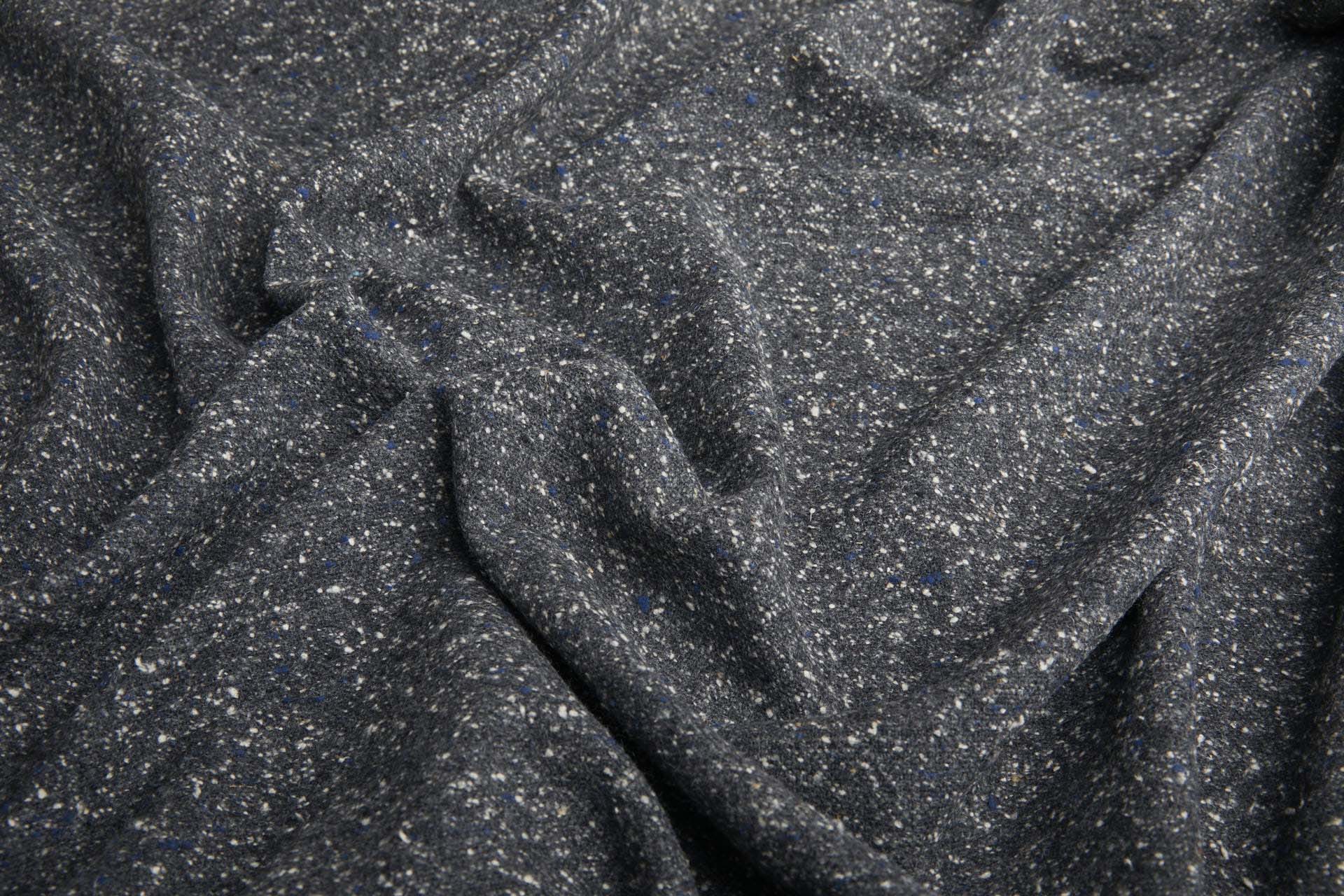 Wool Mix Tweed - Blue / Green fabric, image 2 of 6