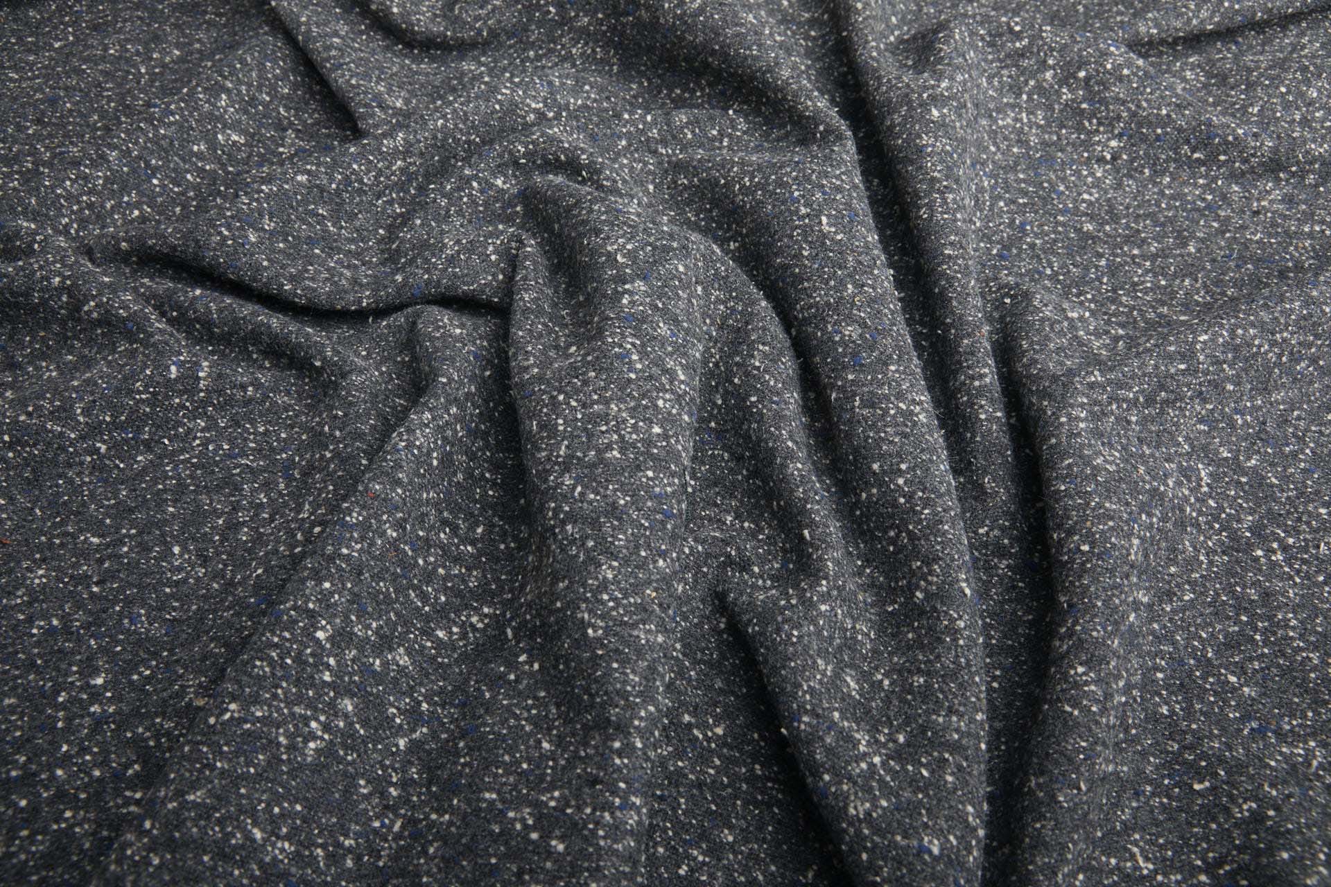 Wool Mix Tweed - Blue / Green fabric, image 4 of 6