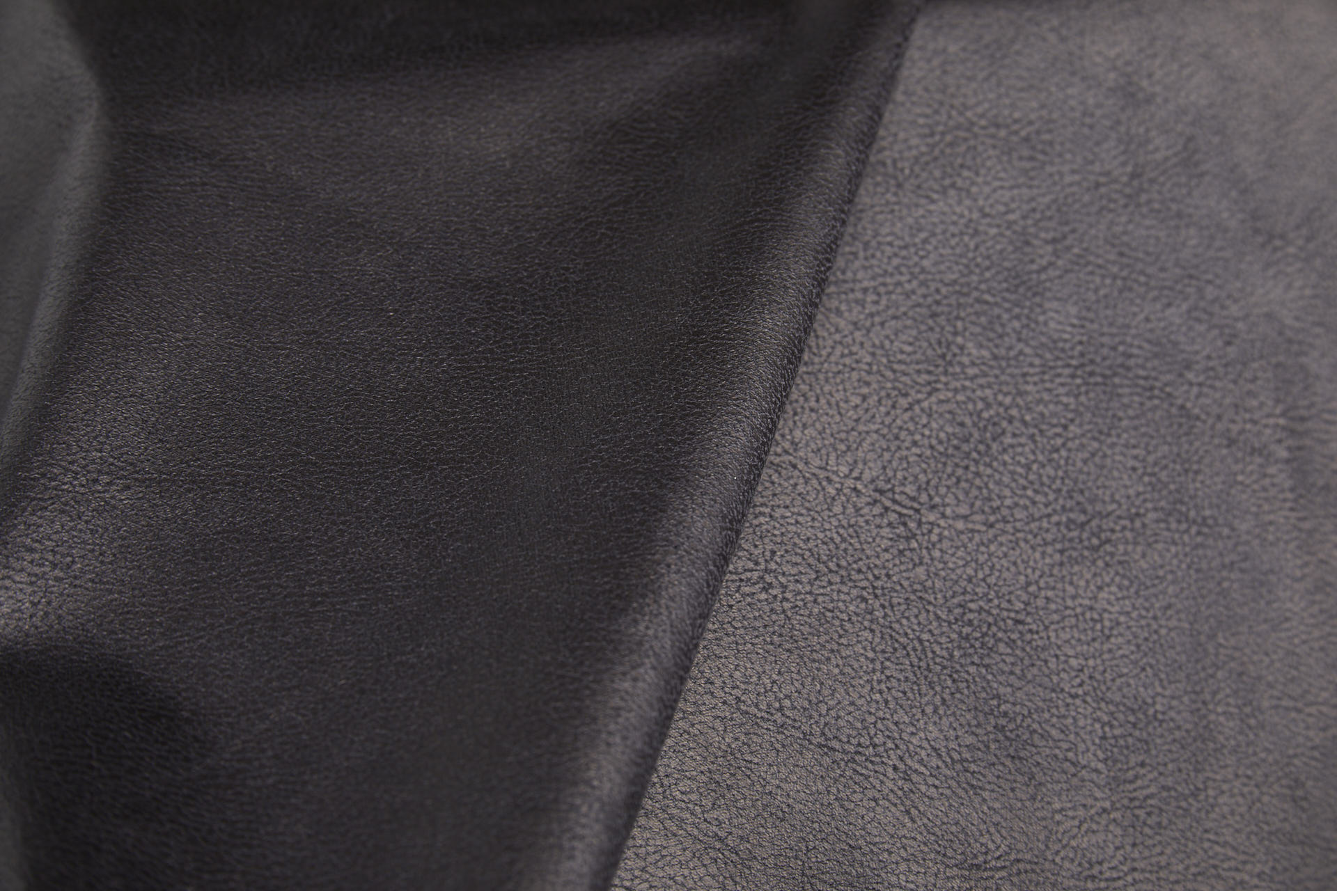 Soft Drapy Metallic Leather Look - Inky Brown Black fabric, image 3 of 8