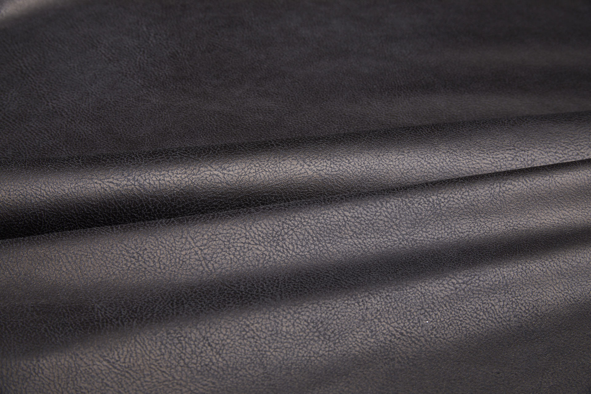 Soft Drapy Metallic Leather Look - Inky Brown Black fabric, image 7 of 8