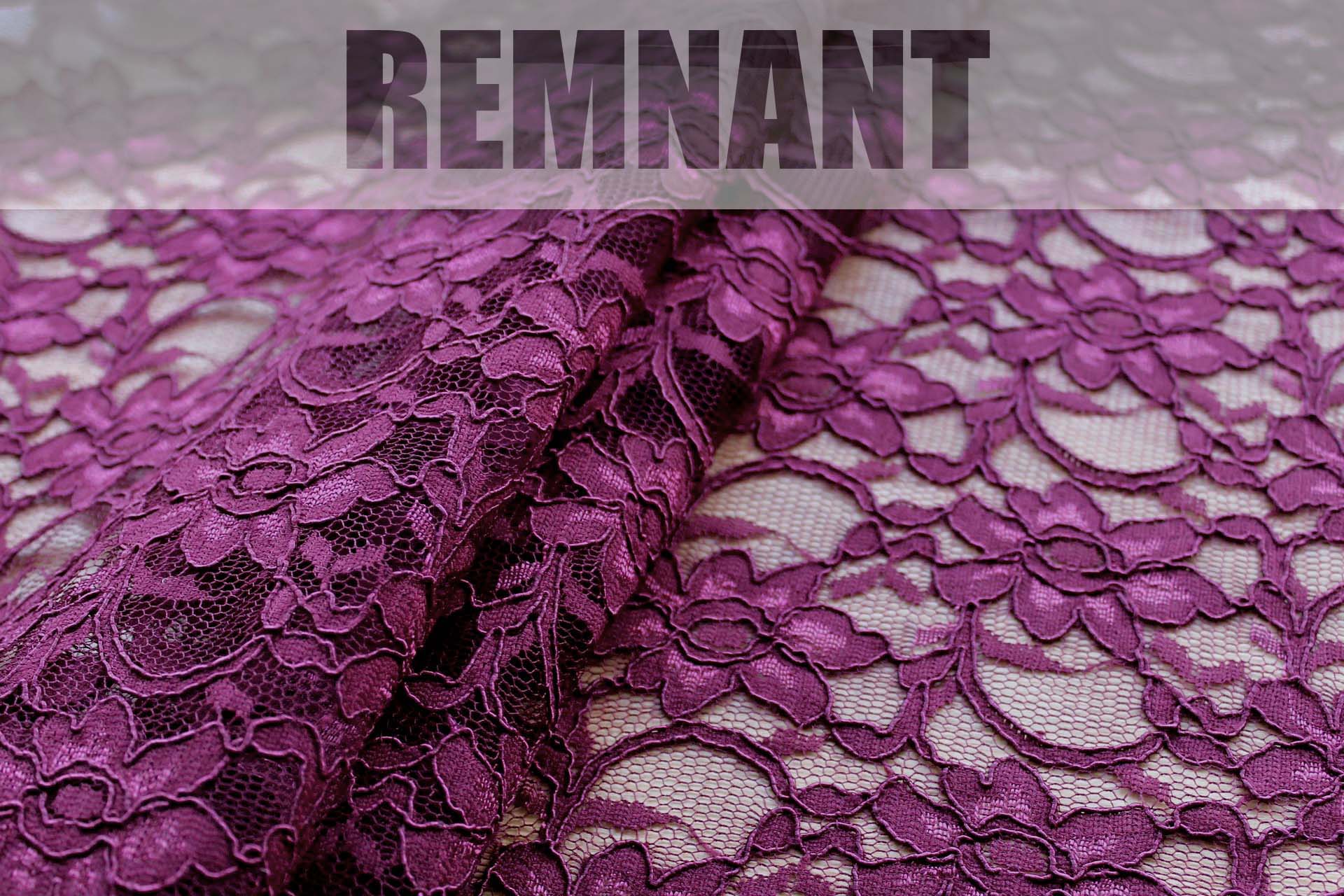 Corded Lace - Wine - 0.3m Piece
