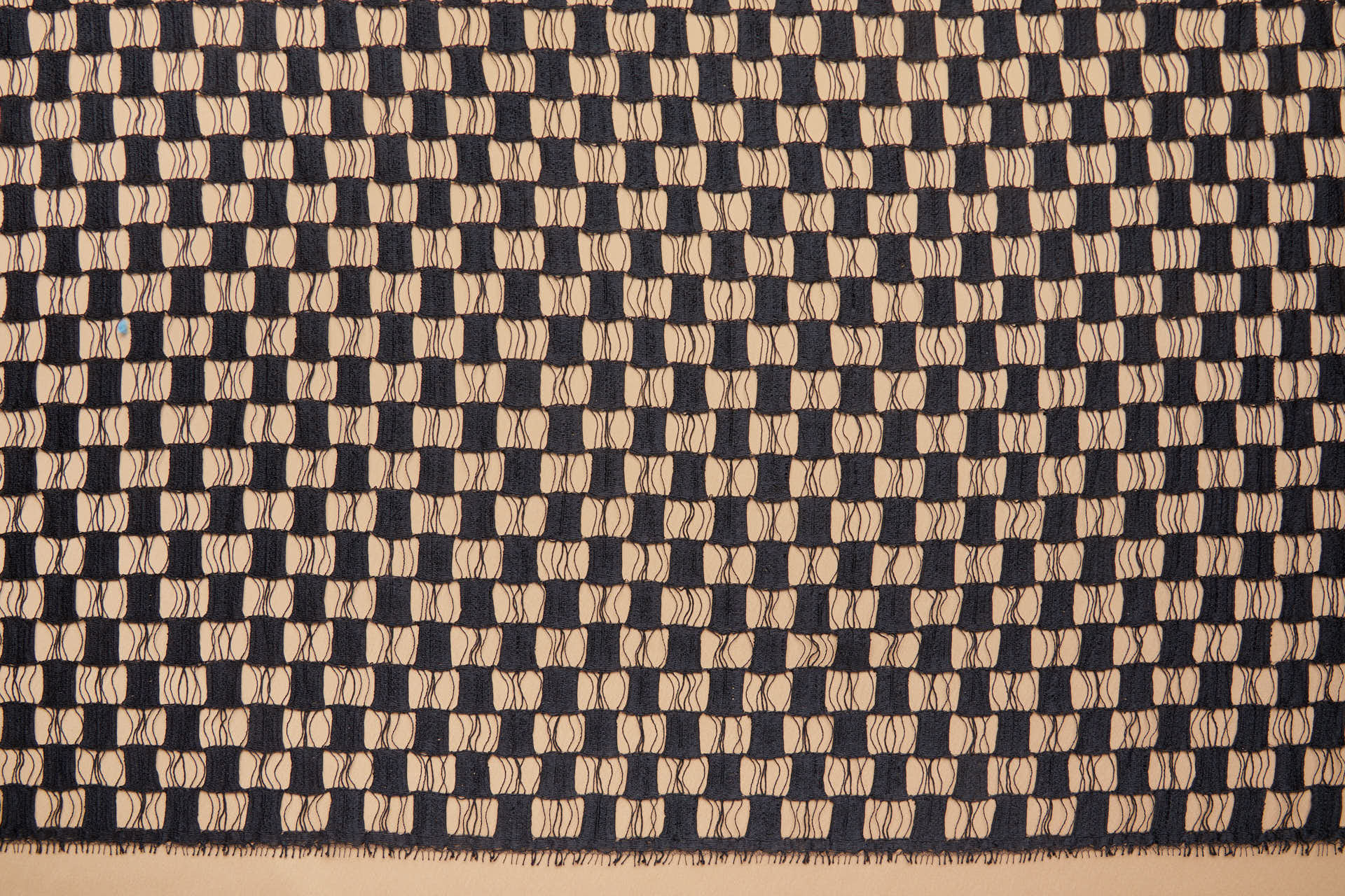 Checkerboard Lace in Black fabric, image 8 of 8