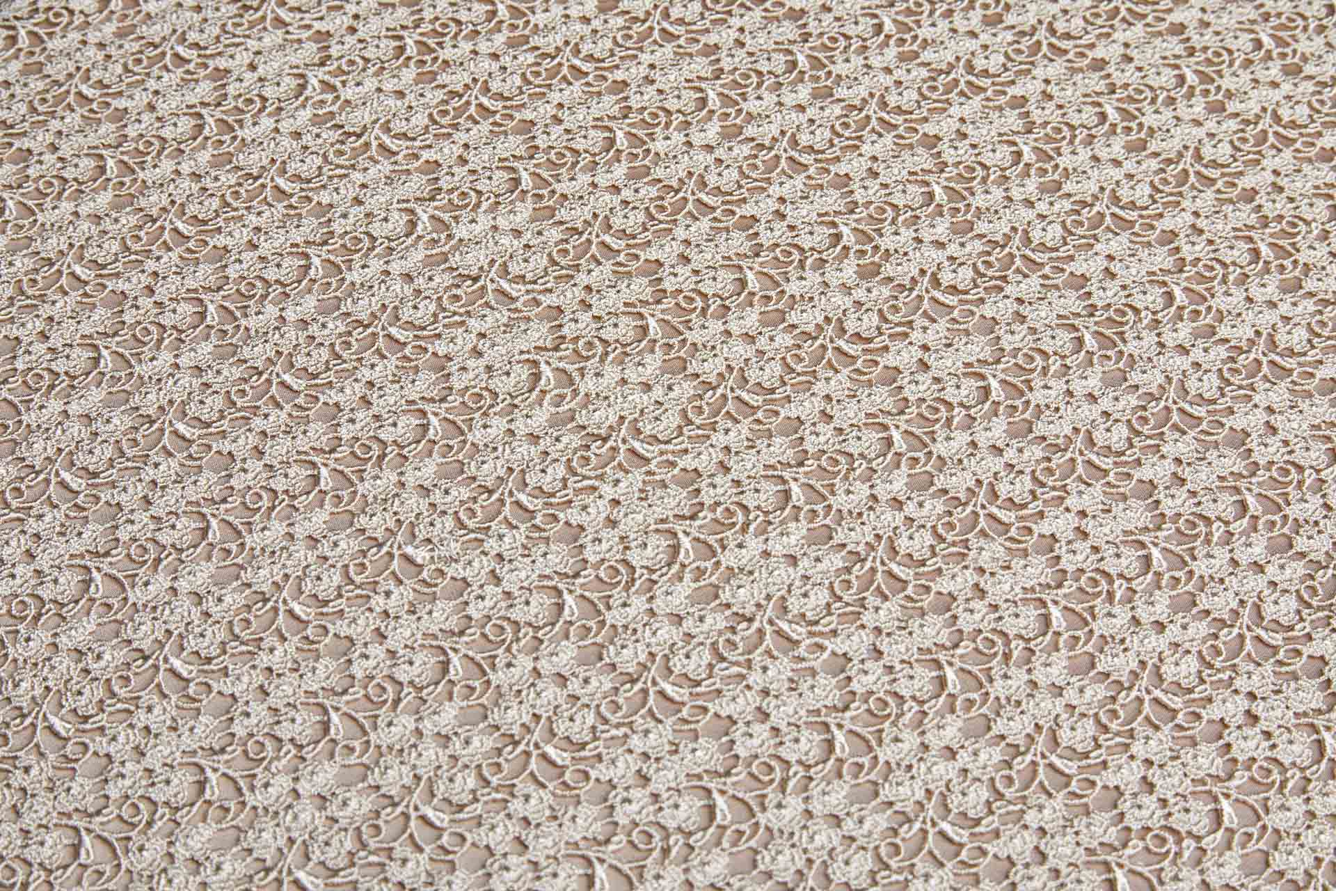 Guipure Lace Diminute Flowers in Wheat fabric, image 7 of 13