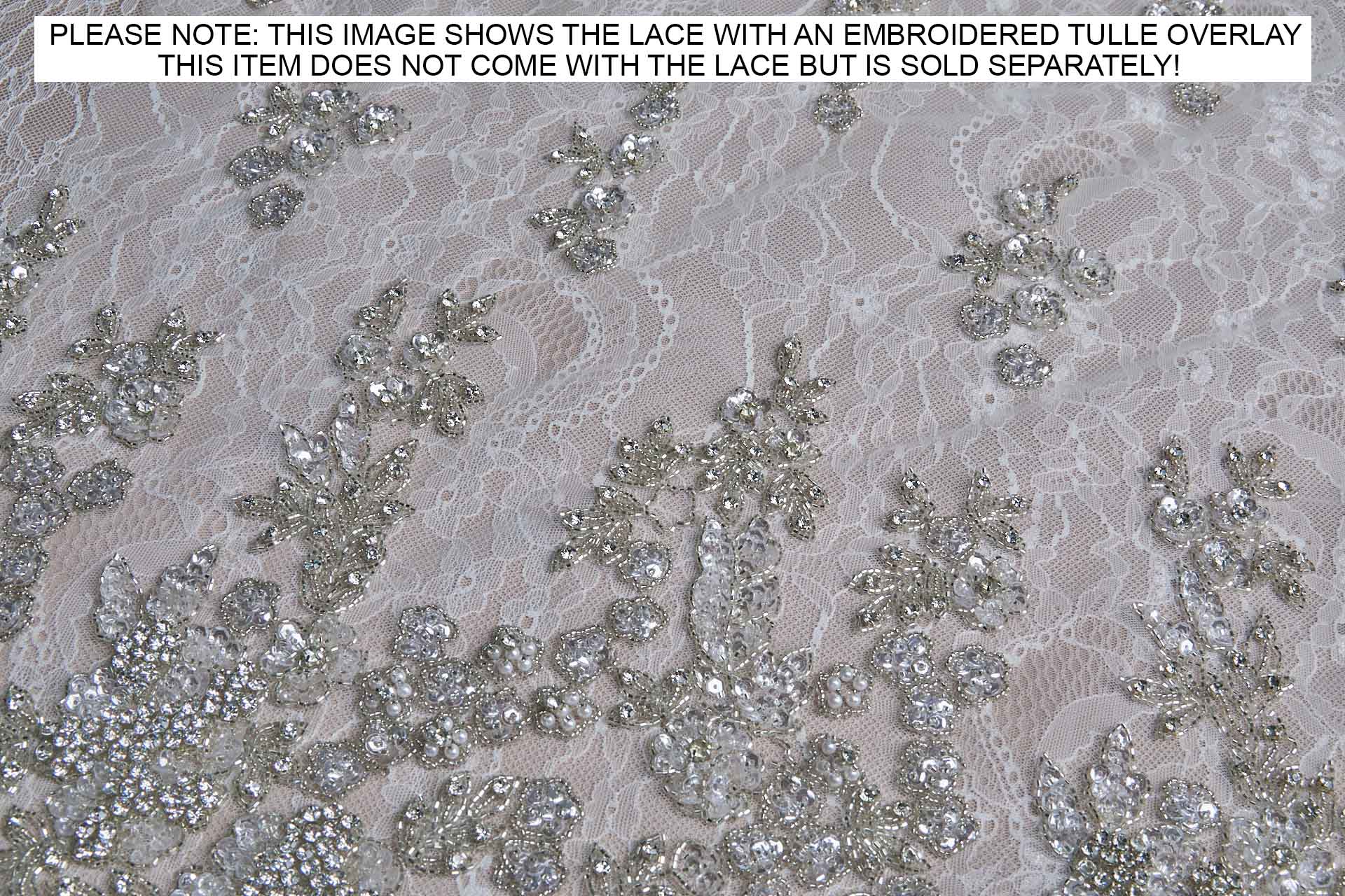 Base Lace in Ivory fabric, image 5 of 9
