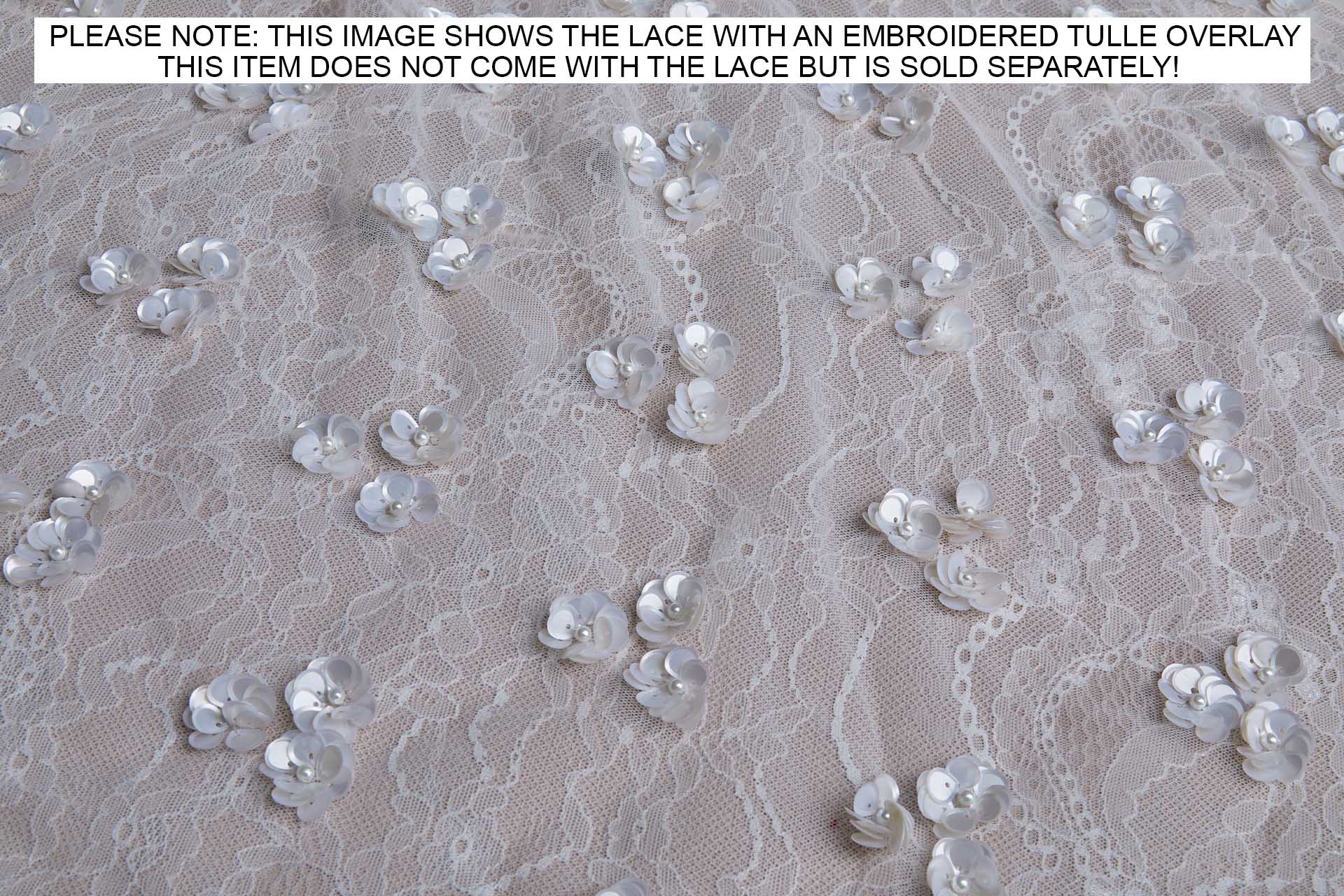 Base Lace in Ivory fabric, image 6 of 9