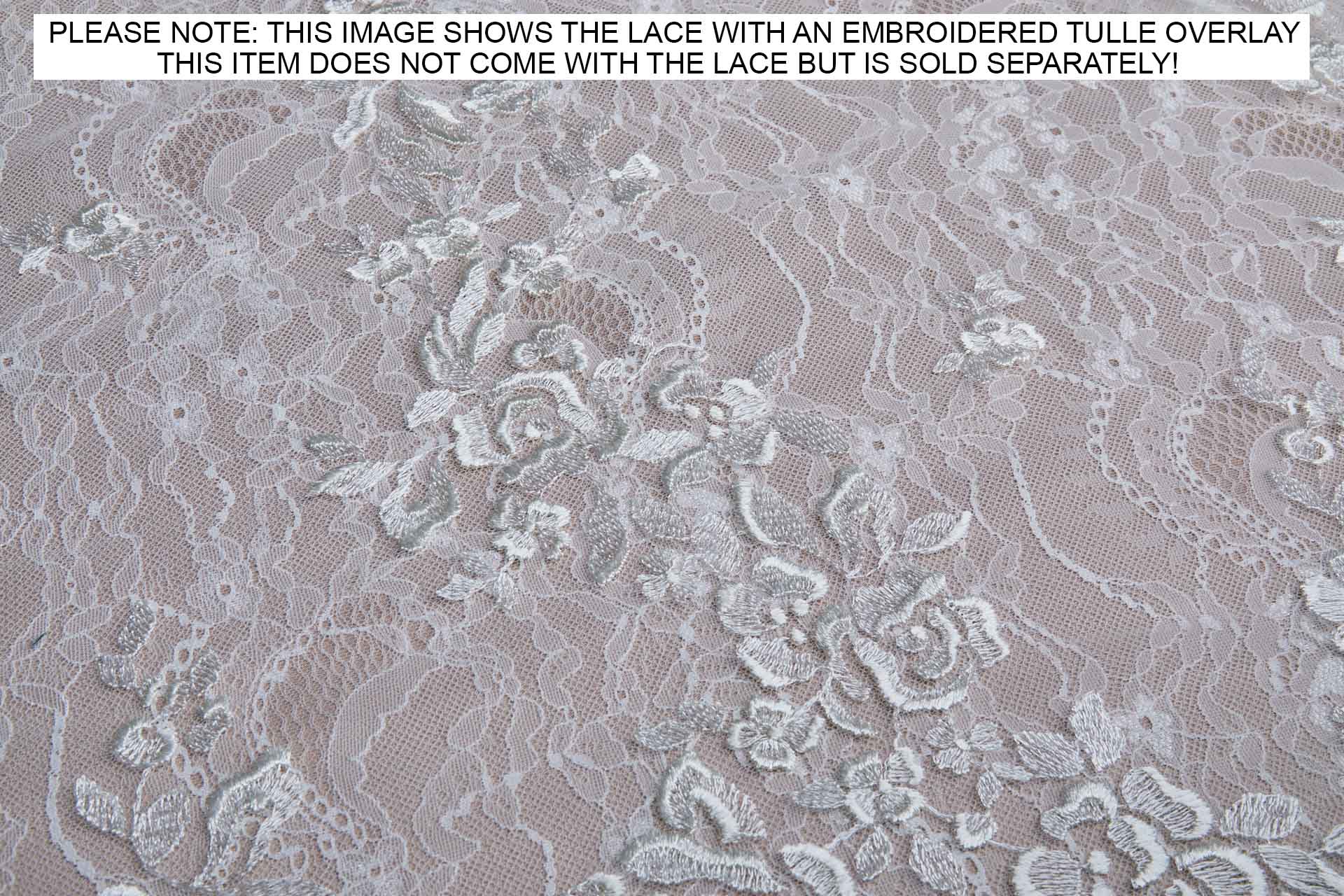 Base Lace in Ivory fabric, image 7 of 9