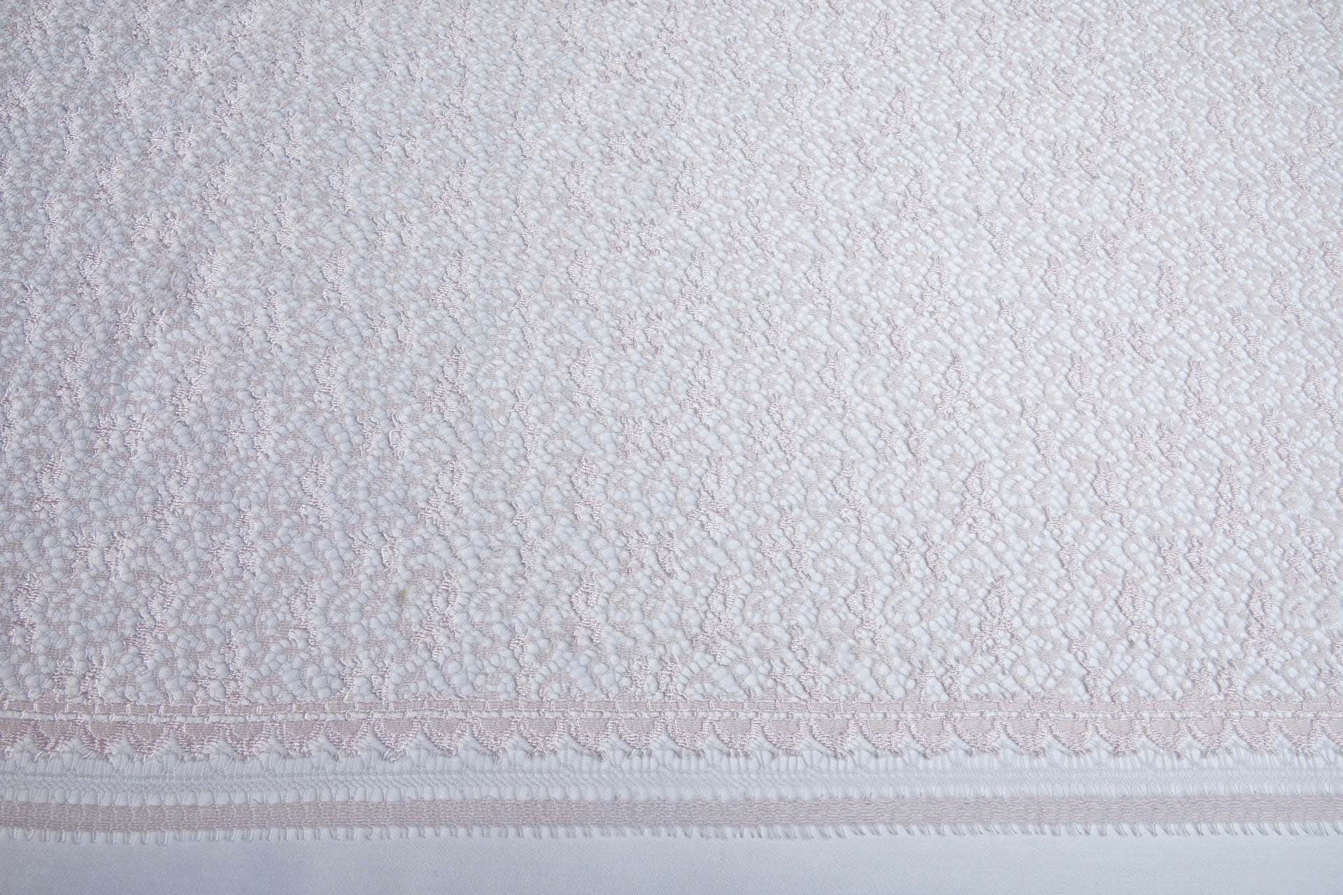 Pale Pink "Trumpet" Scallop Lace - 1.1m Piece fabric, image 5 of 9