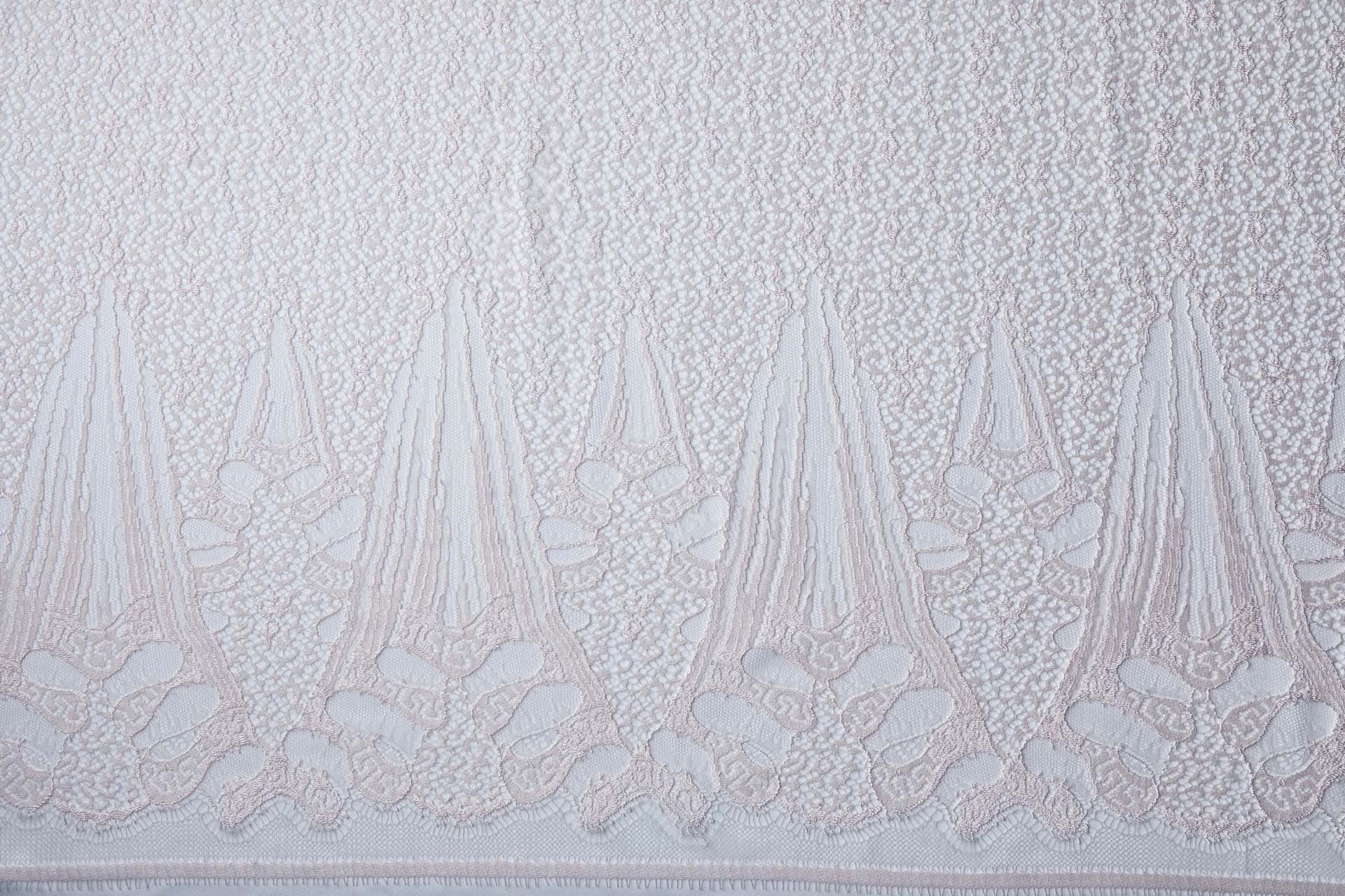 Pale Pink "Trumpet" Scallop Lace fabric, image 8 of 9