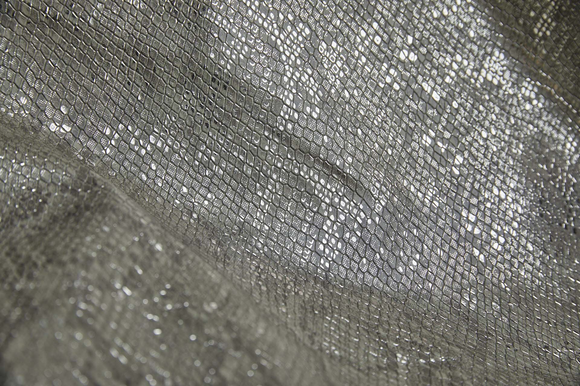 Embossed Snakeskin / Reptile Leatherette - Olive fabric, image 9 of 12