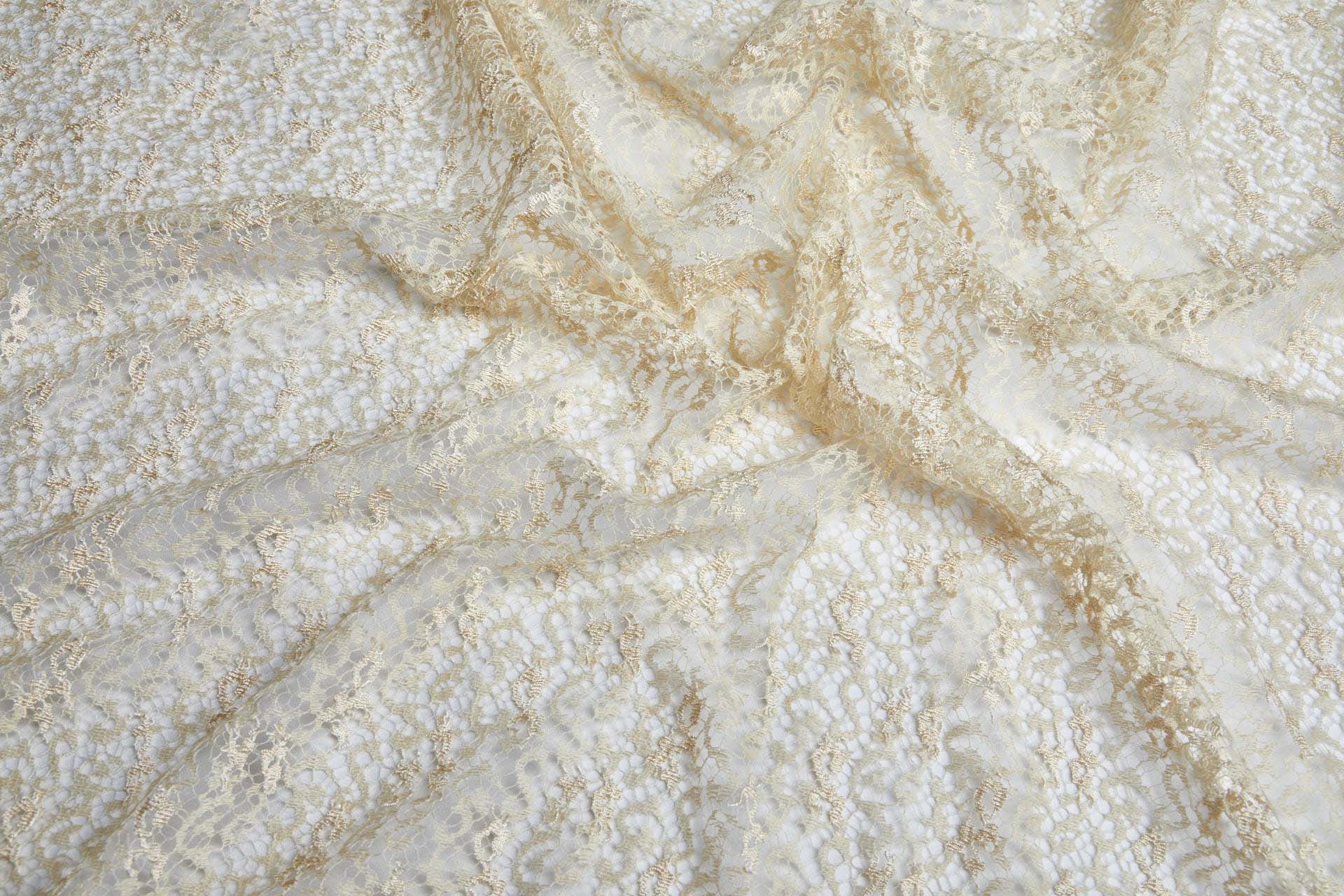 Oat "Trumpet" Scallop Lace fabric, image 11 of 18