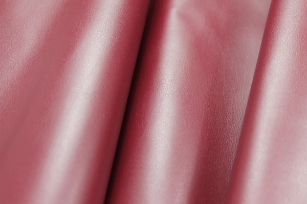 Crisp Matte Leatherette - Burgundy fabric