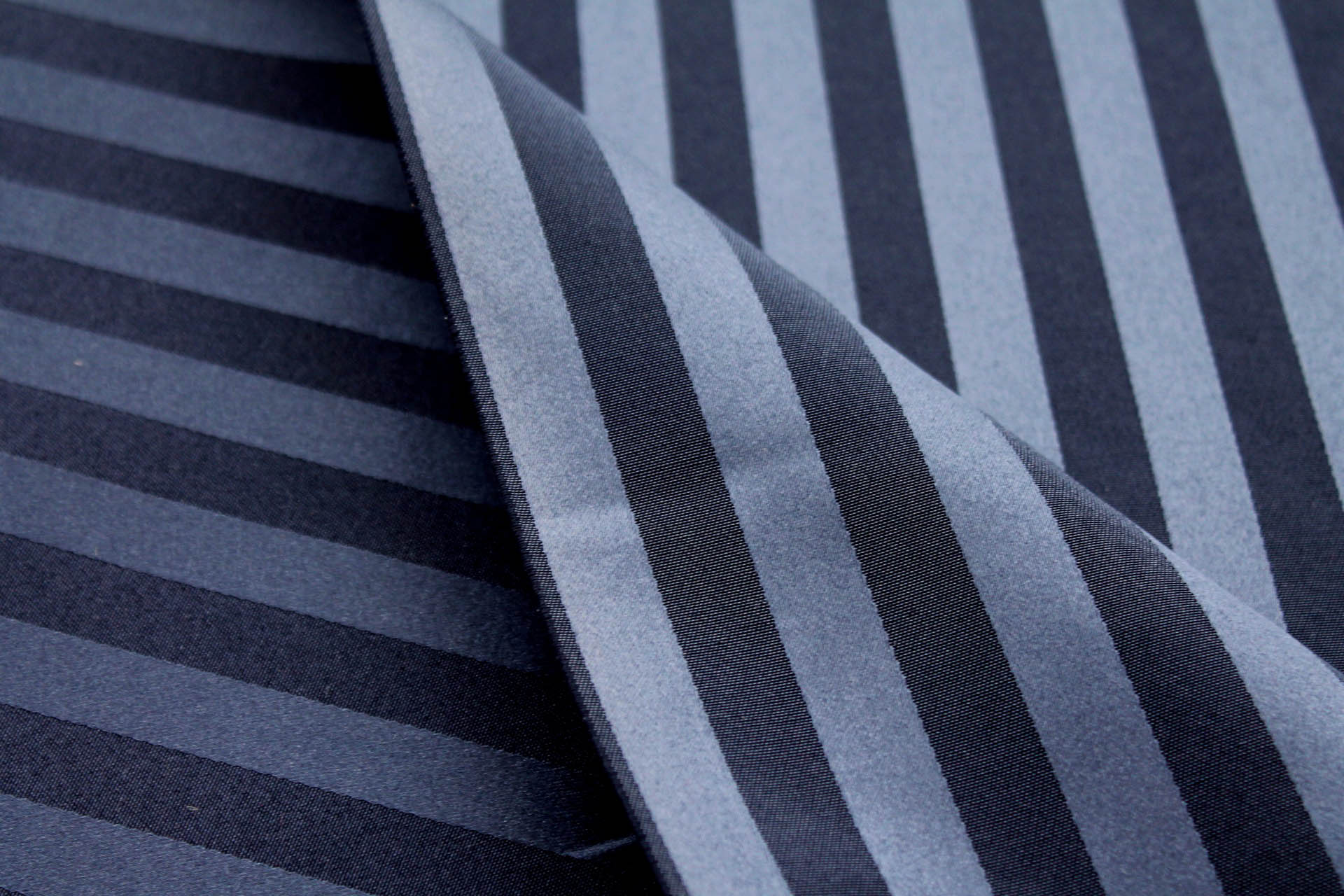 Navy / French Navy Satin Stripe Brocade - 1.2m Piece fabric, image 4 of 8