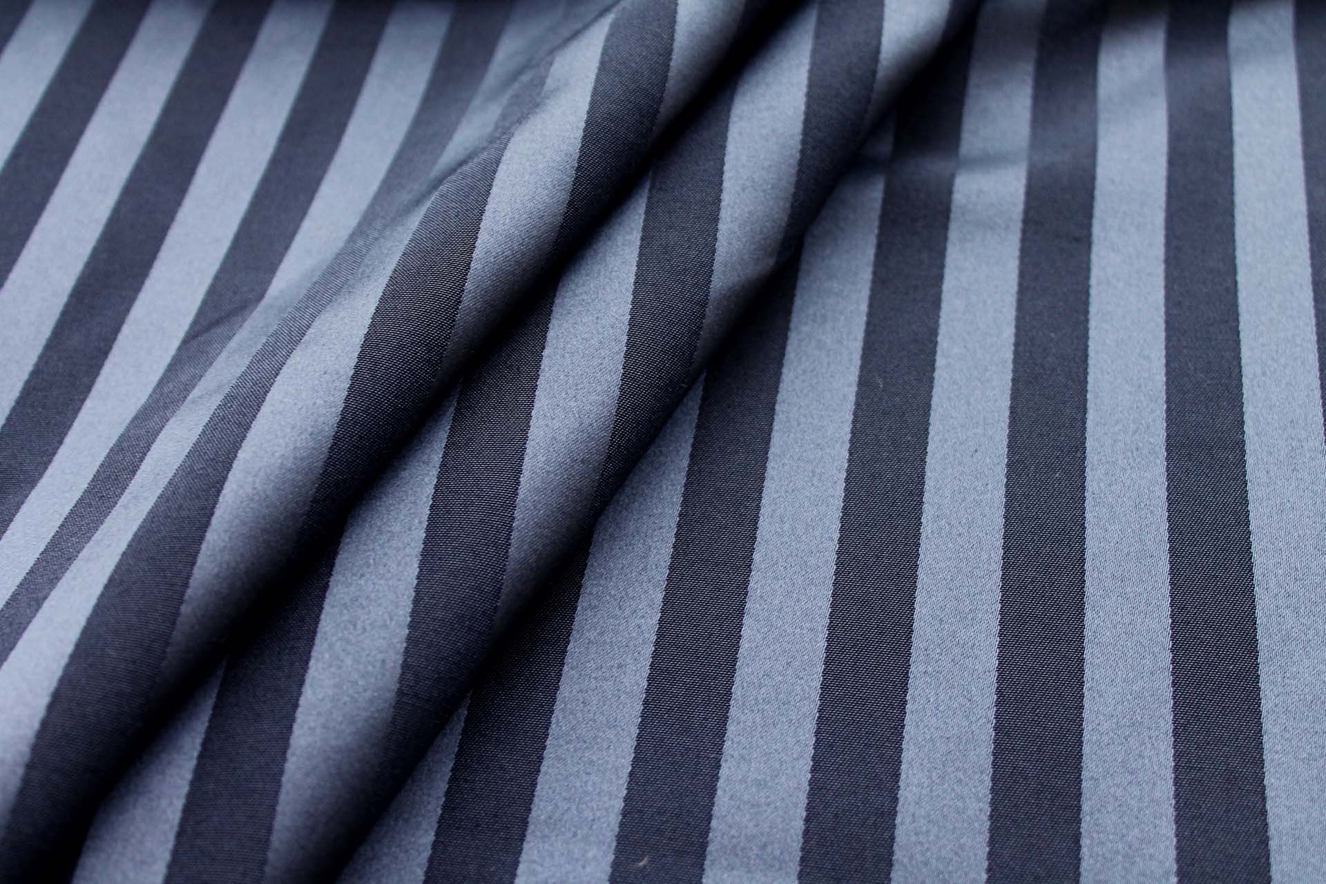 Navy / French Navy Satin Stripe Brocade - 1.2m Piece fabric, image 8 of 8