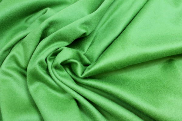 Cashmere & Wool Blend - Deep Lime fabric, image 2 of 5