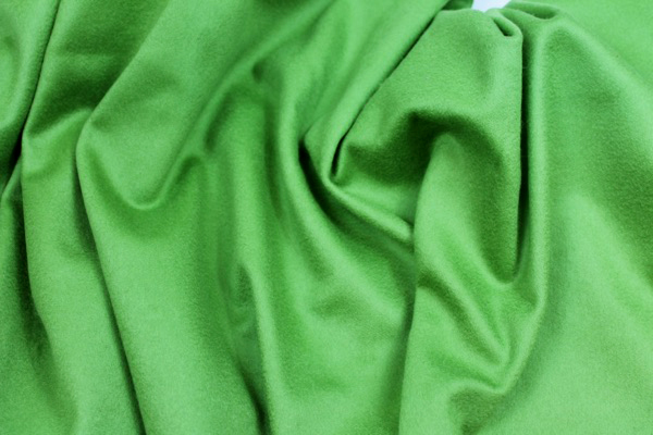 Cashmere & Wool Blend - Deep Lime fabric, image 3 of 5