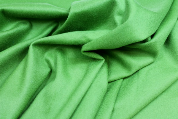 Cashmere & Wool Blend - Deep Lime fabric, image 5 of 5