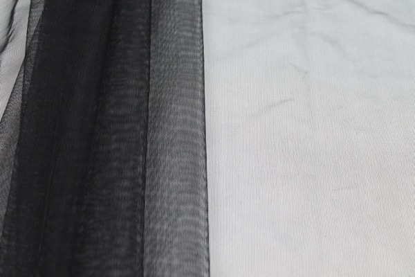 Stretch Illusion Tulle - Black fabric, image 3 of 6