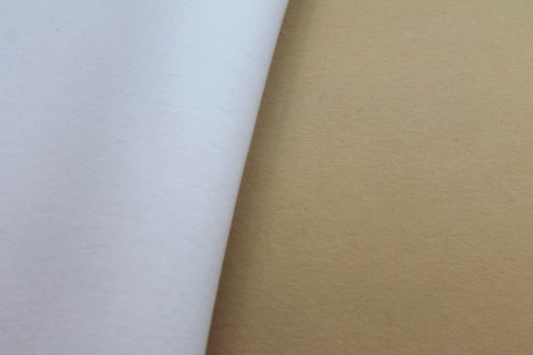 Bonded Jersey - Nude/White fabric, image 4 of 7