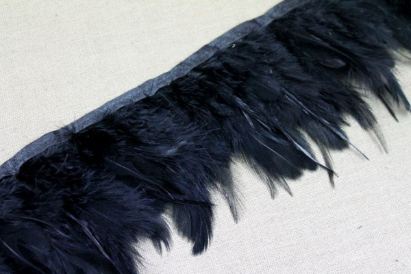 Feather Trim - Black, image 3 of 4