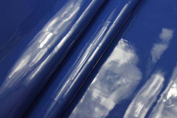 Glossy PVC - Royal Blue fabric, image 2 of 6
