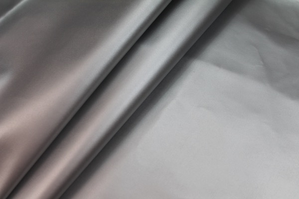 Crisp Matte Silver Leatherette fabric, image 6 of 6