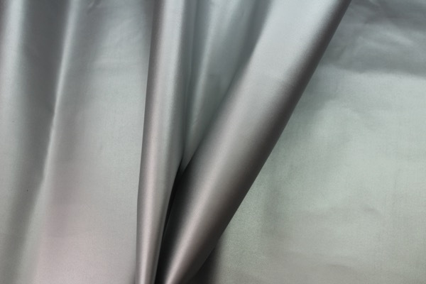 Crisp Matte Silver Leatherette fabric, image 3 of 6