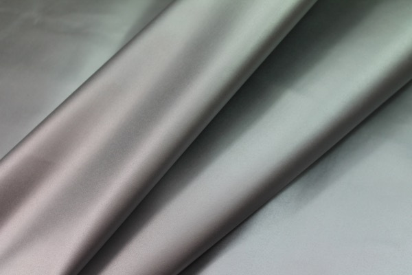 Crisp Matte Silver Leatherette fabric, image 5 of 6
