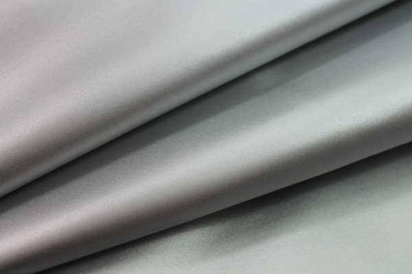 Crisp Matte Silver Leatherette fabric, image 4 of 6