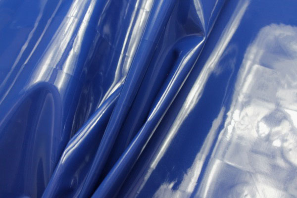 Glossy PVC - Royal Blue fabric, image 4 of 6