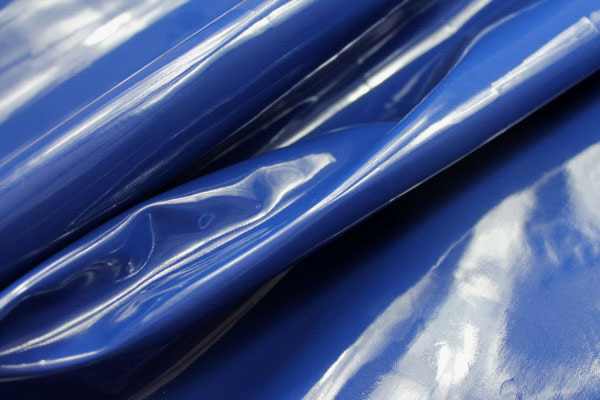 Glossy PVC - Royal Blue fabric, image 3 of 6