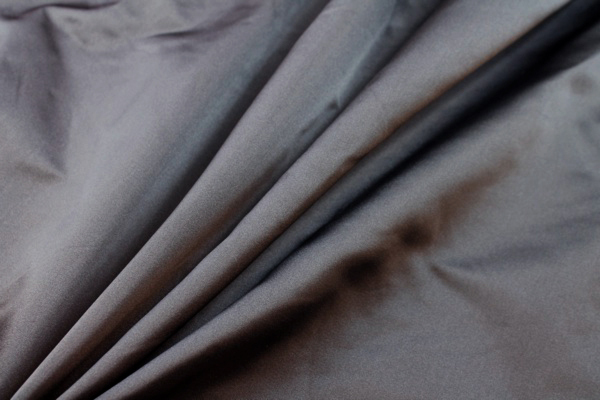 Silk Duchesse Satin - Charcoal fabric, image 4 of 7