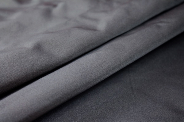 Silk Duchesse Satin - Charcoal fabric, image 7 of 7
