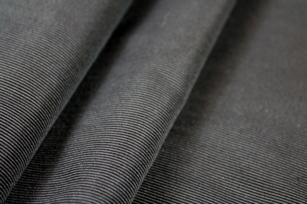 Silk Grosgrain - Black fabric, image 3 of 4