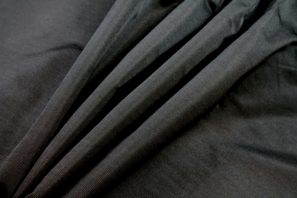 Silk Grosgrain - Black fabric, image 4 of 4