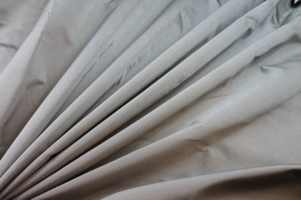 Silk/Cotton Duchesse Satin - Grey fabric, image 2 of 6