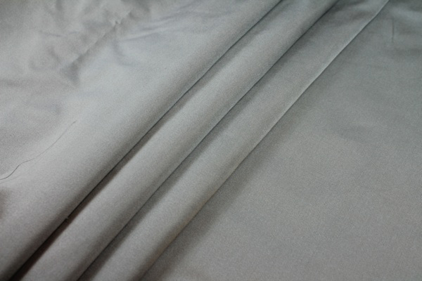 Silk/Cotton Duchesse Satin - Grey fabric, image 6 of 6