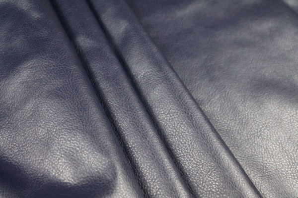 Leatherette - Navy Stretch fabric, image 3 of 6
