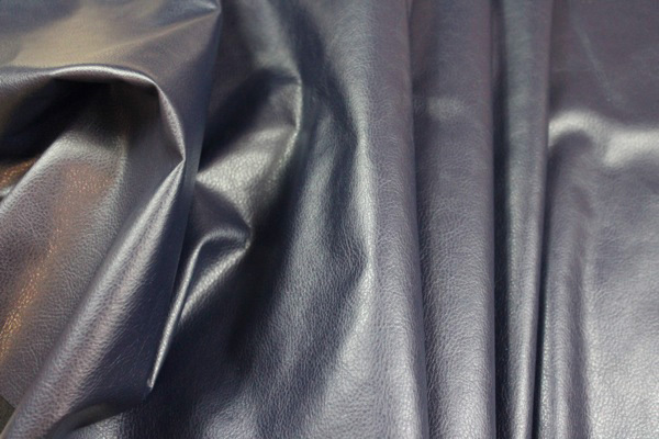 Leatherette - Navy Stretch fabric, image 4 of 6