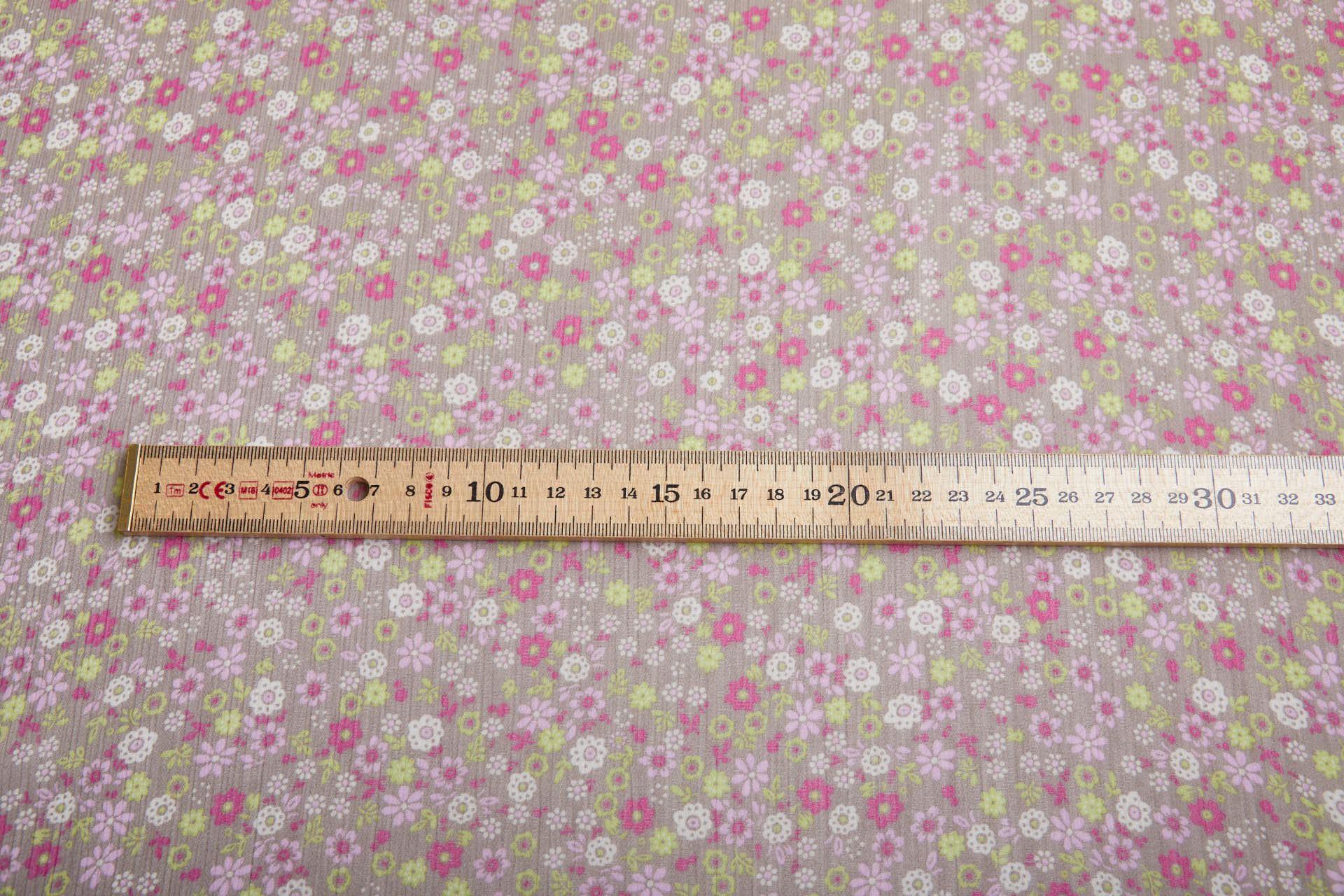 Floral Printed Chiffon - Pinks and Greens fabric, image 9 of 9