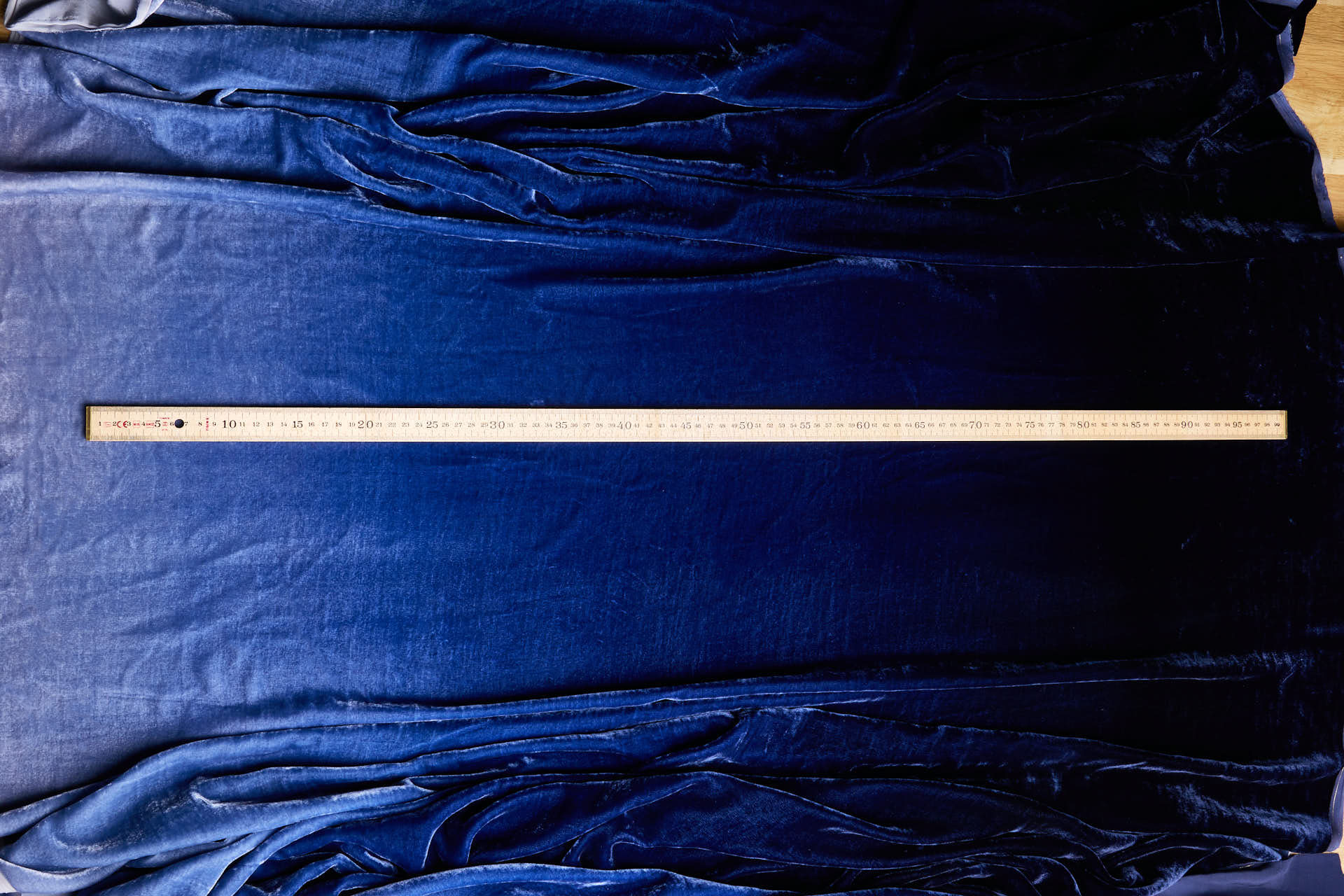 Ombré Silk Velvet - Blues fabric, image 8 of 9