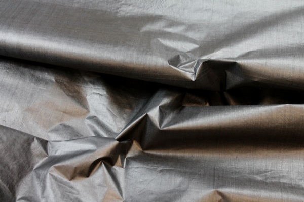 Paper Silk Tussah / Tassar - Black fabric, image 4 of 6