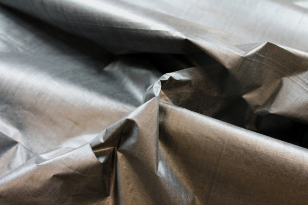 Paper Silk Tussah / Tassar - Black fabric, image 2 of 6