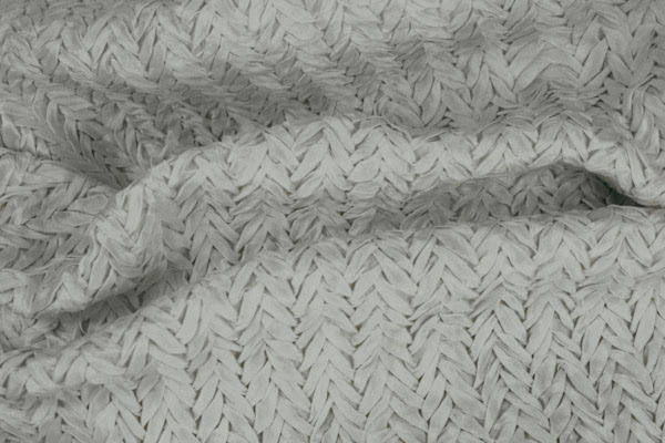 BACK IN STOCK - Pleated Polyester Dupion - Ivory fabric, image 4 of 6